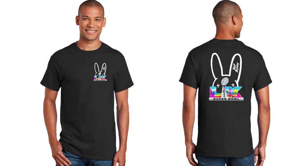 Bad Bunny Super Bowl T-shirt Gildon's Heavy Cotton